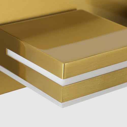 LED Modern Bathroom Vanity Light Fixtures (6-Light, 48-Inch / Brass, White)
