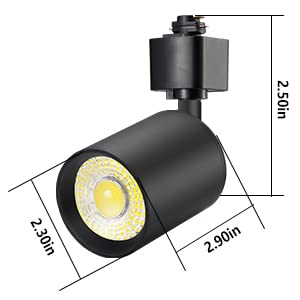 16 Pack 10W Dimmable LED Track Lighting Heads H Type Track Light Replacement Fixtures Bright 3000K Warm White Ceiling Spotlight for Accent Task Art (Black / 3000K)