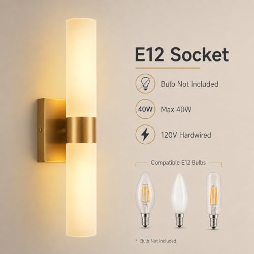 Wall Sconce Set of 2 (Gold / 17in)