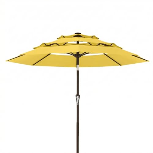 9ft 10ft 3 Tier Patio Umbrella