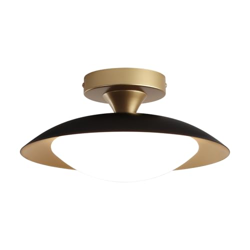 Dimmable Small Mid Century Modern Flush Mount Ceiling Light