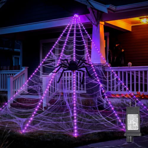 Halloween Spider Web Lights