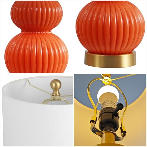 Daphne Ribbed Gourd Metal (Orange)