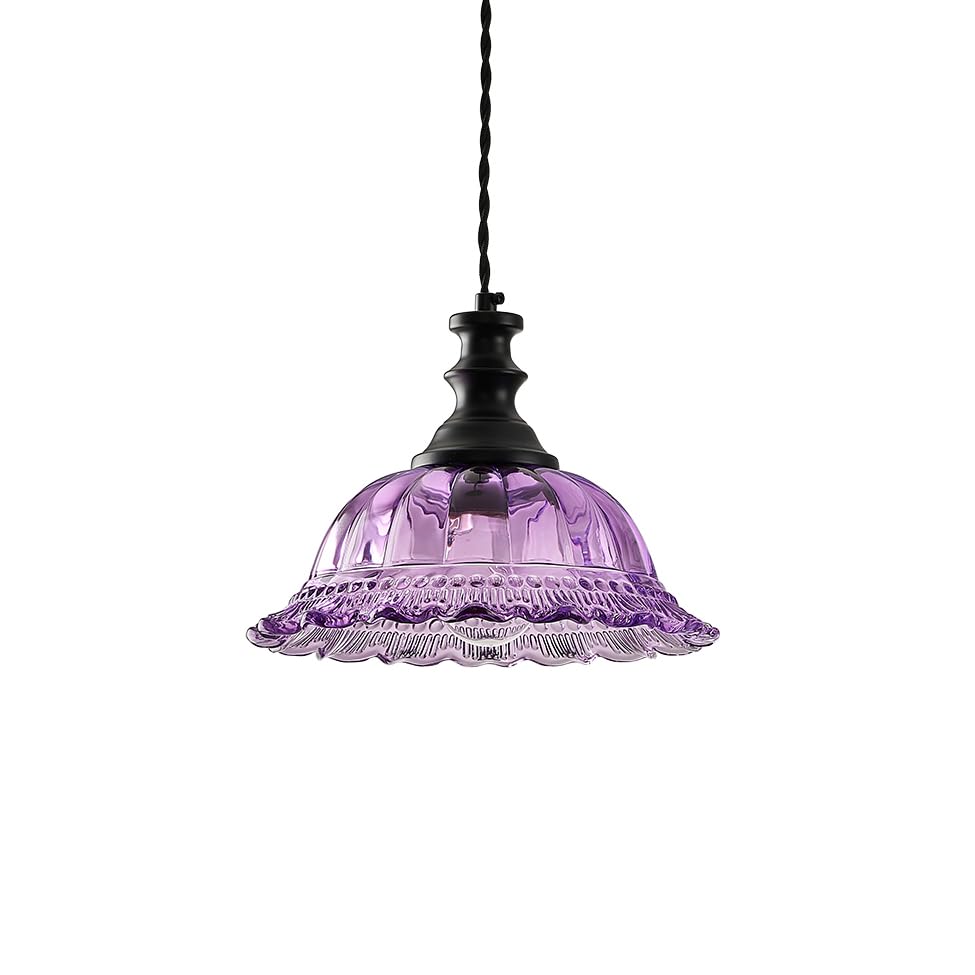 Vintage Pendant Light Fixtures Modern Glass Hanging Lights with Adjustable Cord for Kitchen Island Dining Room Living Room Hallway