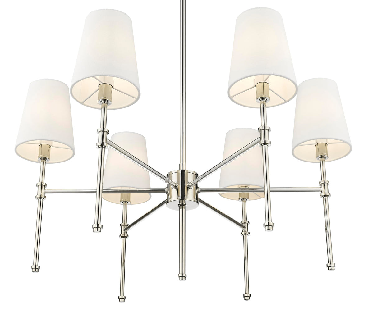 16106 PN Adorra 25.75" Wide 6 (Polished Nickel / (6-Light) 25.75-Inch)