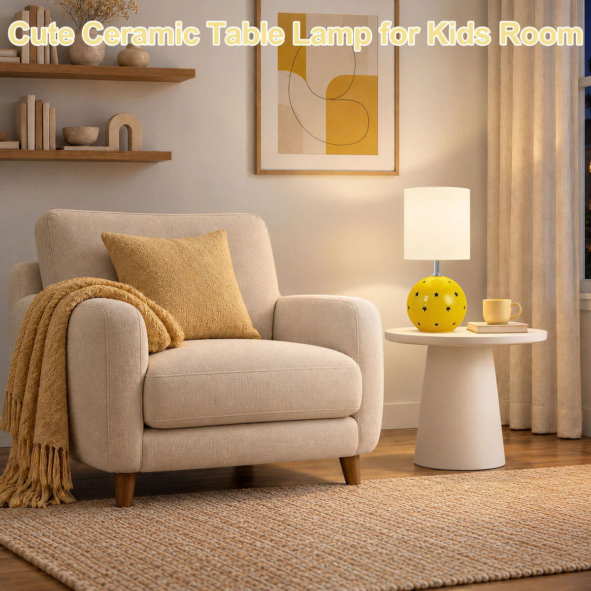 Small Table Lamp (Yellow)