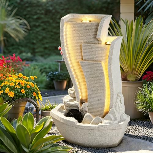 4 Tier Outdoor Indoor Water Feature Fountain
