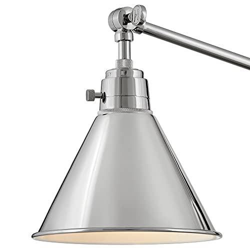 Arti Medium Swing Arm Single Light Wall Sconce (Polished Nickel)