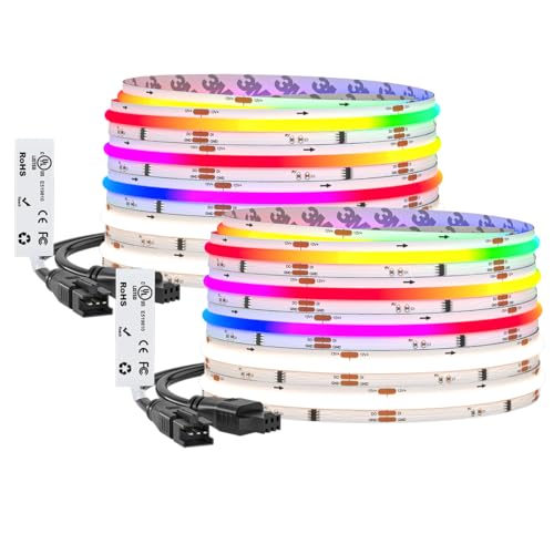32.8FT WS2814 Smart IC RGBW 4000K DC12V COB LED Strip Light (32.8FT)