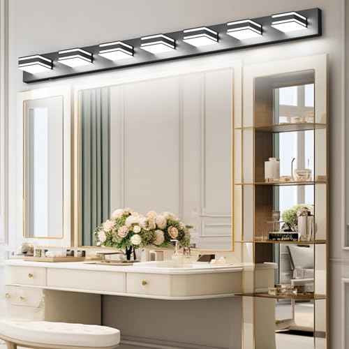 55inch Black Vanity Light 5 Color Temperatures (Black-5 Color Temperature / 55 inch)