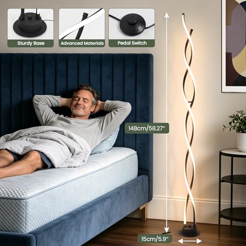 31W Modern Floor Lamp (Black-DNA)
