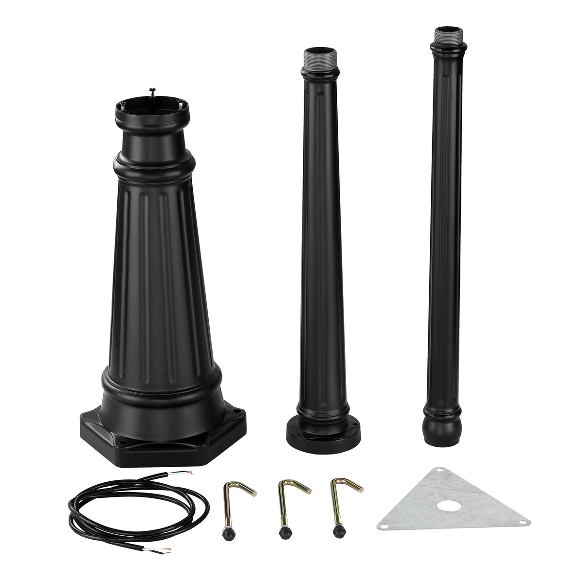 Outdoor Post Light 92" (Black (3-Light))