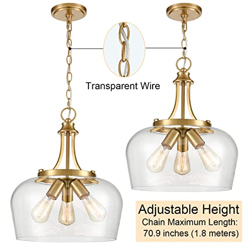 Glass Ceiling Light Fixture Modern 3
