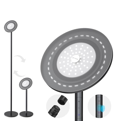 Floor Lamp LED Modern Torchiere Lamp (Daylight Black)