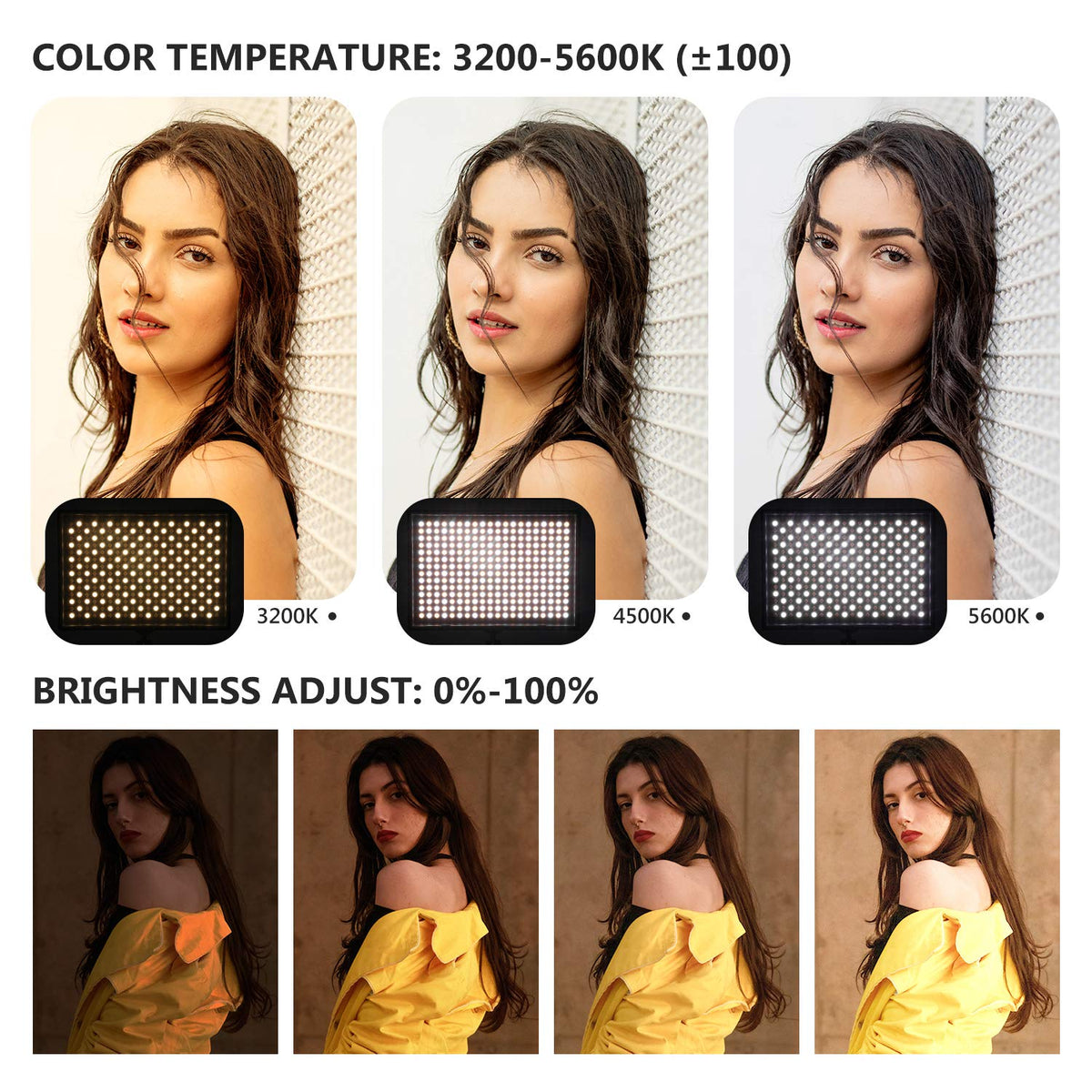 2 Pack 2.4G LED Video Lighting Kit