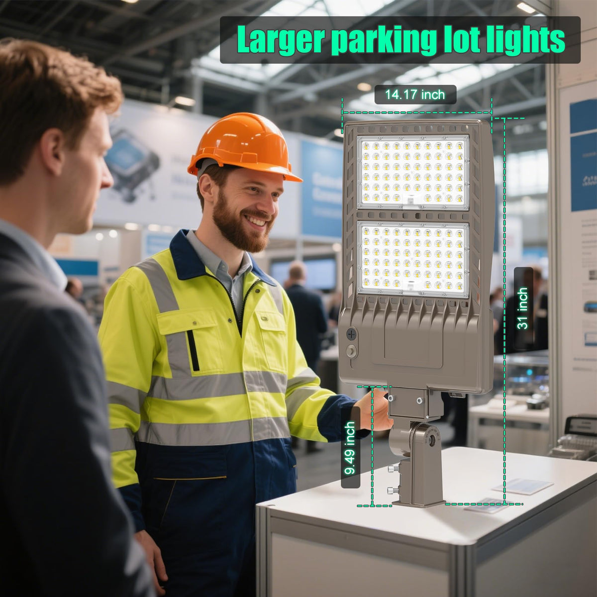 2 Pack 320W LED Parking Lot Light 48000LM UL & ETL Listed Backyard 100 (320W)
