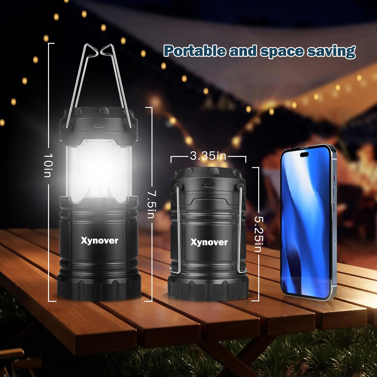 4 Pack Solar Camping Lanterns