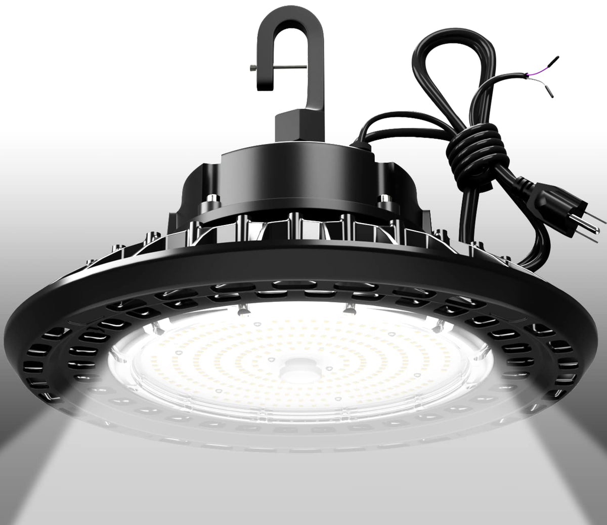 LED High Bay Lights Super Bright 150W 22500LM Dimmable AC100 (150W-1PACK-Black)