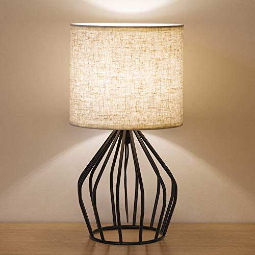 Black Modern Table Lamp (Black)