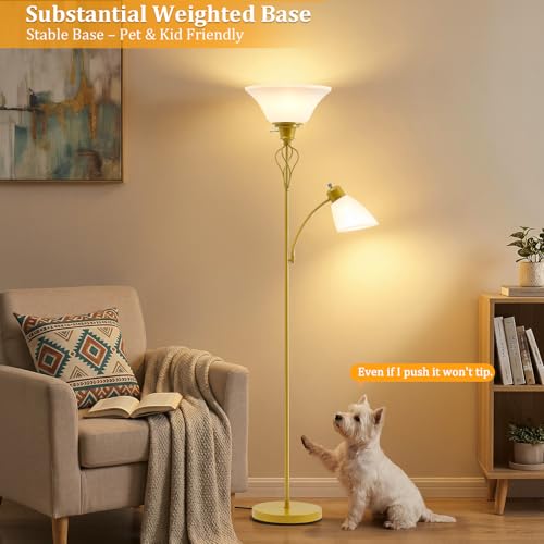 Floor Lamps for Living Room (Gold)