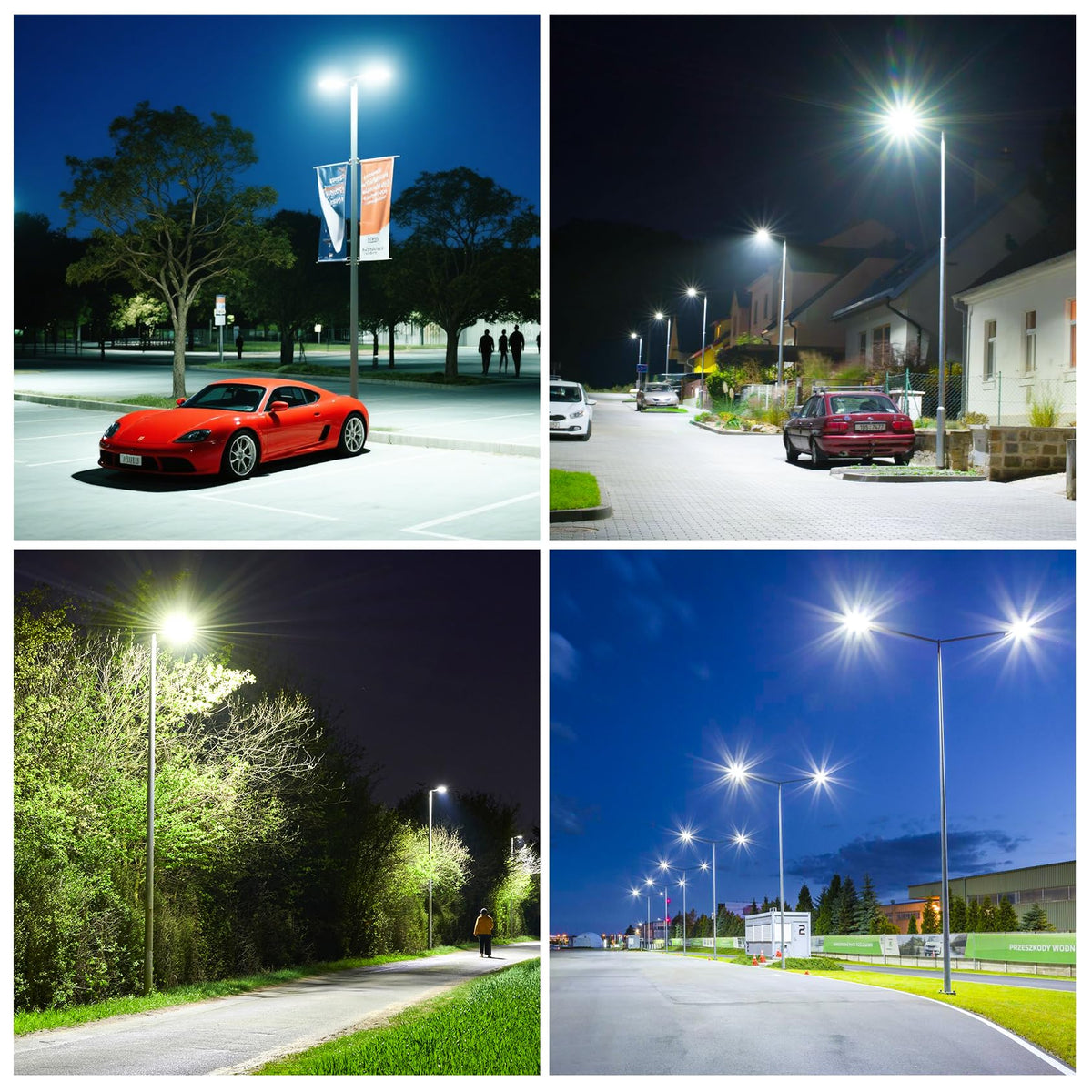 10Pack 480 Volt 320W LED Parking Lot Light with Photocell (320W)