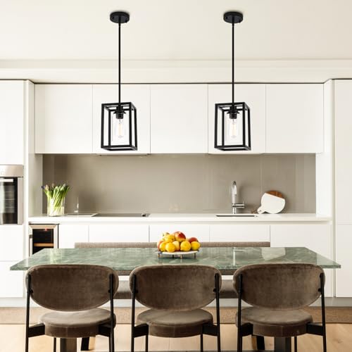 Farmhouse Pendant Light Fixtures (2 Pack)
