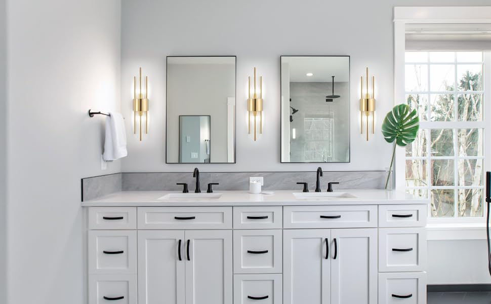 Crystal Wall sconces (Two sets gold)