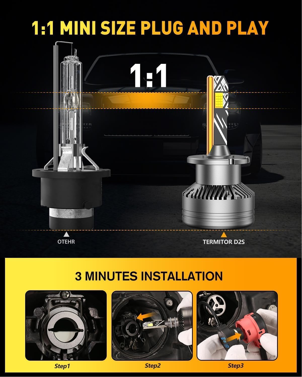 D2S D2R Light Bulbs (D2S D2R)