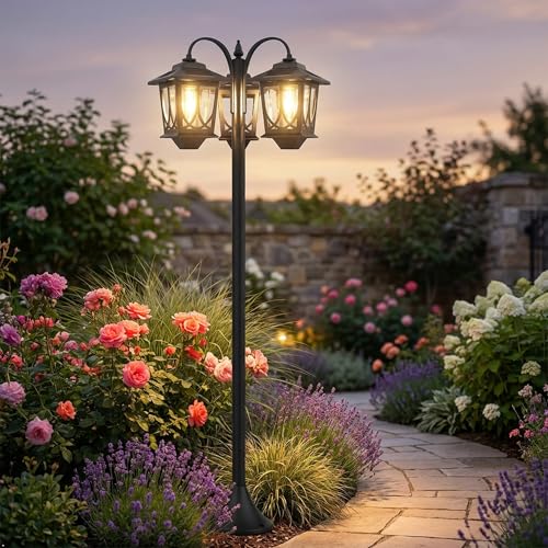 73” Solar Lamp Post Light Outdoor