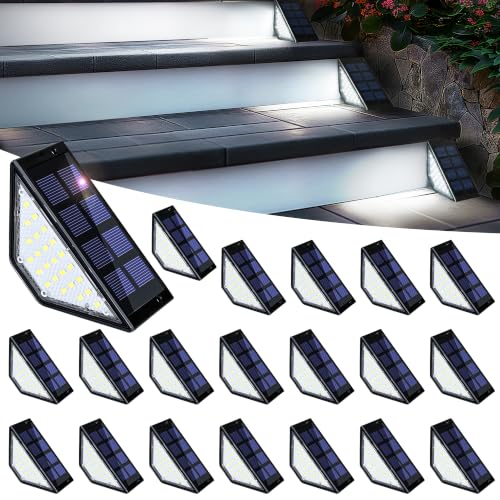 20 Pack Solar Step Lights for Outside