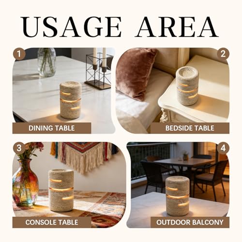 Marble Natural Travertine Table Lamp