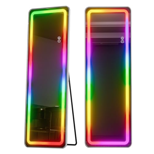 LED Full Length Mirror (Rgb Mirror-rectangular / 63"L x 20"W)