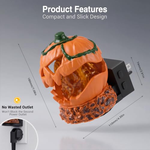 Halloween Night Light (Cracked Pumpkin - RGB / 1 Pack)