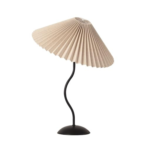 Small Pleated Table Lamp (Black)