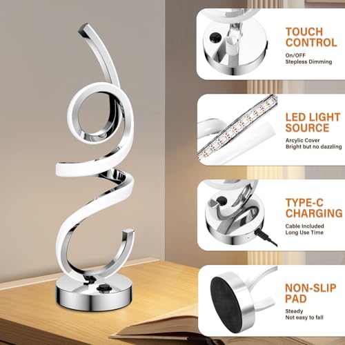 Modern Table Lamp with Remote