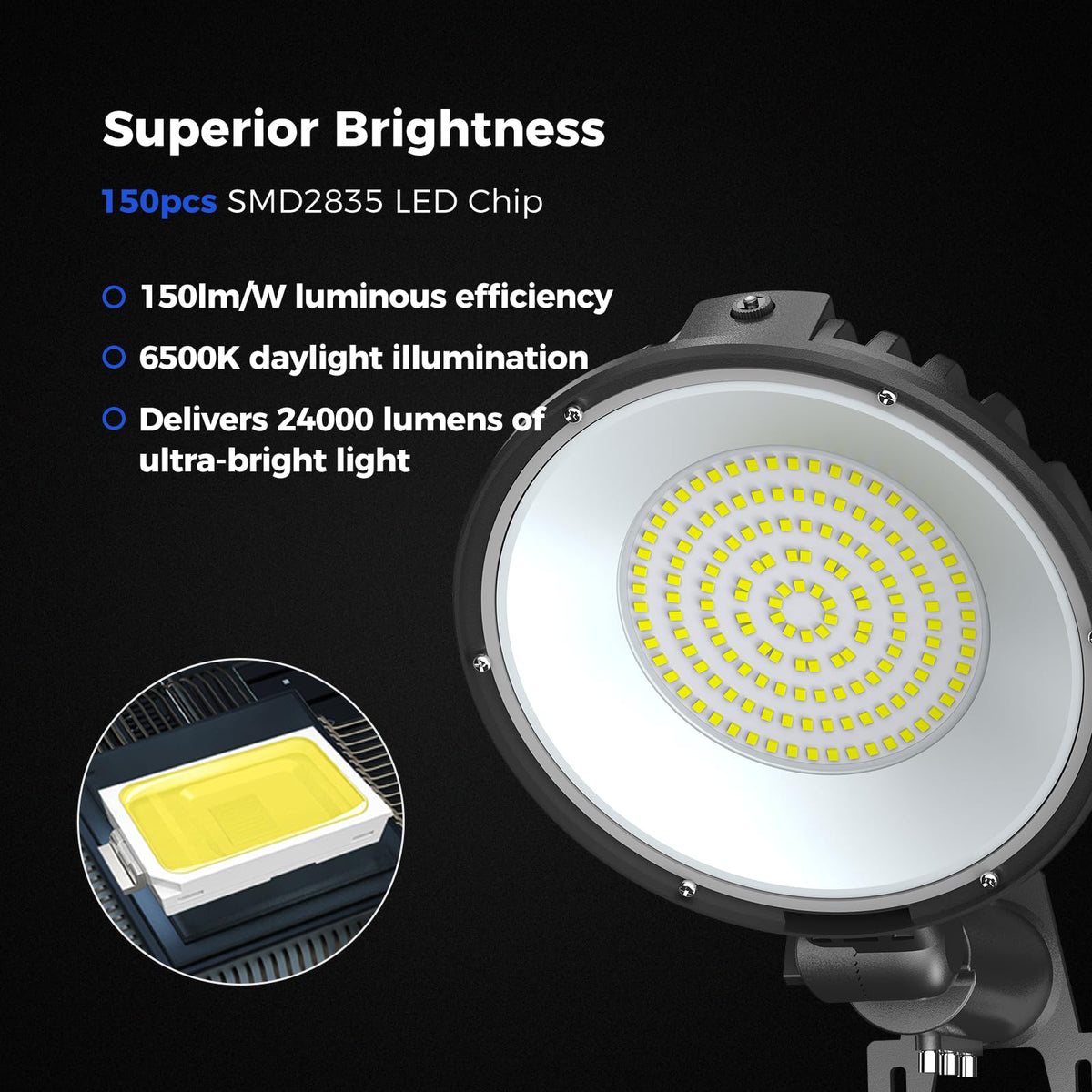160W LED Barn Light Outdoor Dusk to Dawn Lights