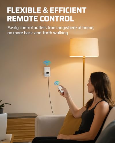Remote Control Outlet Wireless Wall Mounted Light Switch