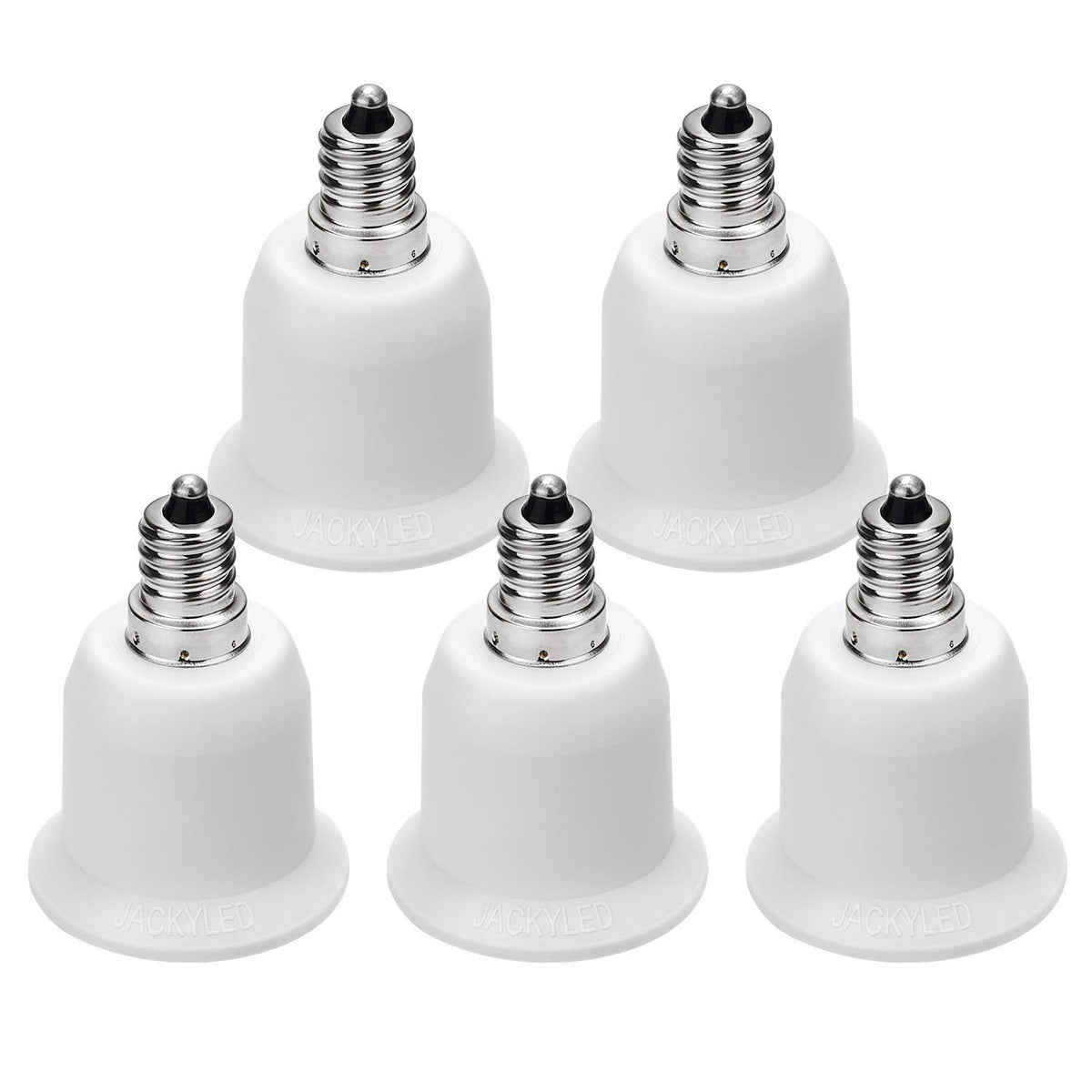 5 Pack E12 to E26 Adapter