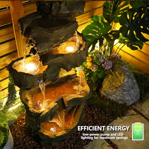 40 H Large Outdoor Water Fountain with 5 Tiers (40.5" H)