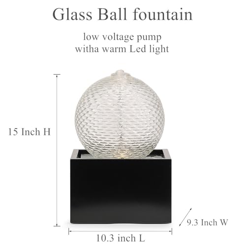 Indoor Water Feature Tabletop Ceramic Fountain Home Kitchen Office Decoration Modern Design Style