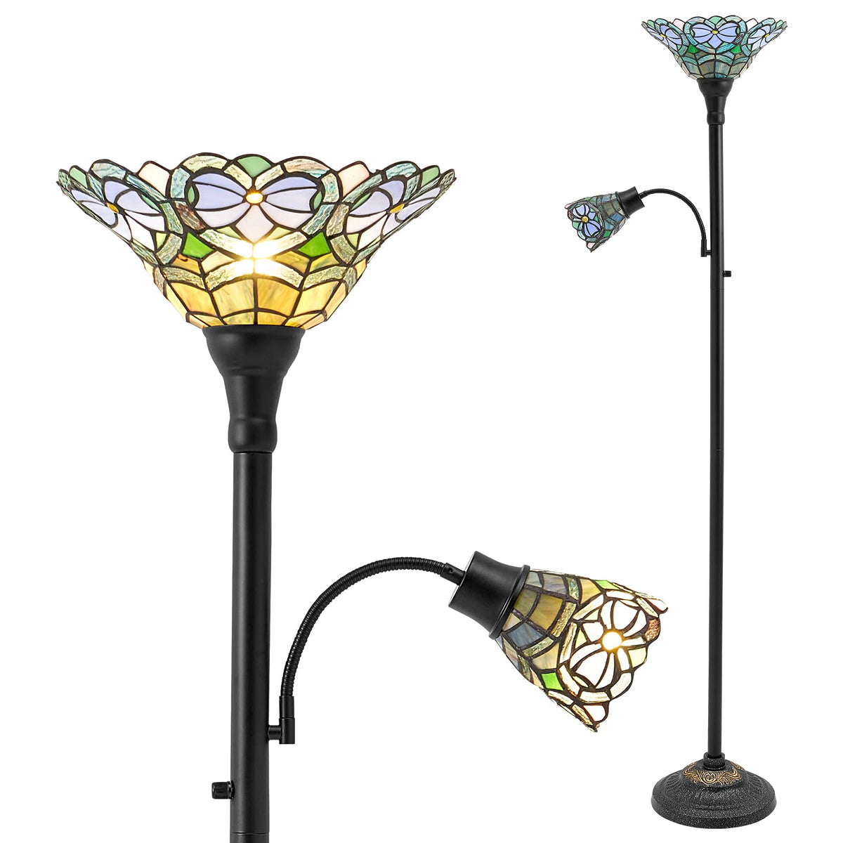 Torchiere Floor Lamps for Living Room (Multicolor)