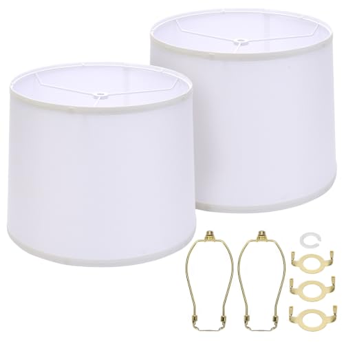 Drum Lamp Shades Set of 2 (White)
