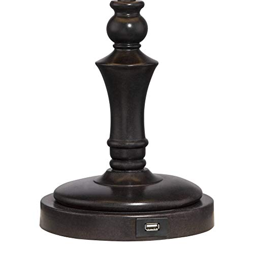 Corey 21 3 4" High Bronze Brown Table Lamps Set of 2 Swing Arm USB Charging (Bronze - Set of 2)