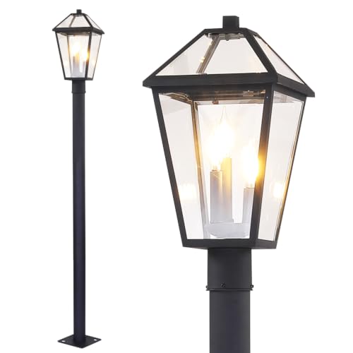Outdoor Lamp Post Light Warm Bulb