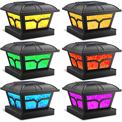 Solar Post Lights Outdoor 2 Modes 020 4PK