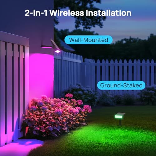 Solar Spot Lights Outdoor (Multicolor / 6 Pack)