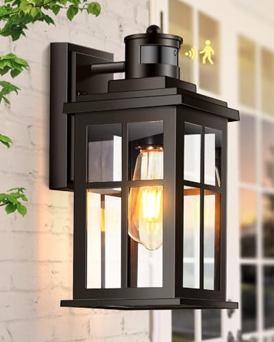 Motion Sensor Exterior Light Fixture (Motion Sensor 1 Pack / Oil-Rubbed Bronze)