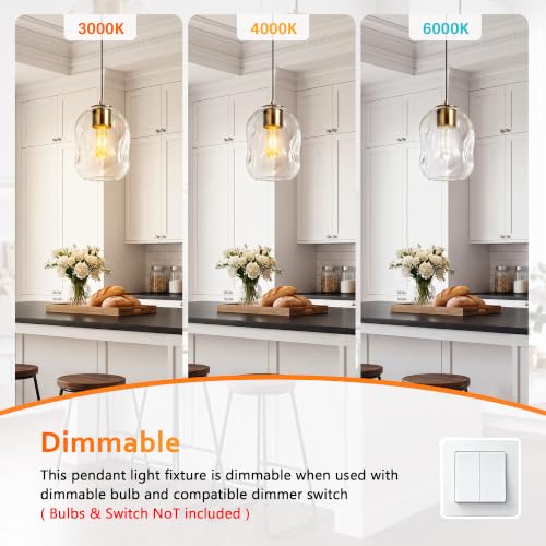 Pendant Lights Kitchen Island (Gold-8.7"H / 1 Pack)