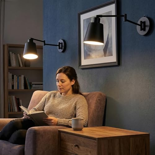 OSYNNIQ Wall Sconce Light with Adjustable Swing Arm for Bedside Reading (STYLE 1)