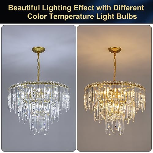 Modern Crystal Chandeliers Luxury Round Chandelier for Dining Room